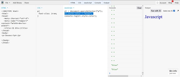 Plataforma en línea JSBIN
